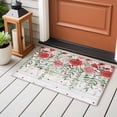 thumbnail image 4 of Pink Spring Floral Entryway Rug 2'x3'&nbsp; Non Slip Front Door Mats, Weeping Romantic Flowers Wooden Entrance Rugs Indoor Outdoor Carpet, Washable Floor Mats Small Area Rug for Bedroom Kitchen, 4 of 8