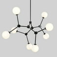 thumbnail image 5 of Mid Century Eight Globe Light Brass Ceiling Sputnik Chandelier Pendant Light Fixture, 5 of 6