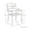 thumbnail image 2 of CorLiving 3pc Sun Bleached Outdoor Weather Resistant Dining Set, 2 of 8