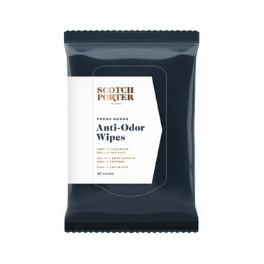 Scotch Porter Fresh Goods Anti-Odor Wipes, 30 Ct.