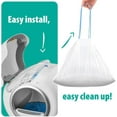 thumbnail image 2 of Petcove Litter Box Liners for Automatic Litter Box – 75 Count Drawstring Cat Litter Bag Liners – Self Cleaning Litter Box Bags for Auto Cat Litter Box Self Cleaning, Leakproof & Odor Control - Bundle, 2 of 7