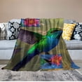 thumbnail image 2 of HENGT Hummingbird Gifts for Women Men, Hummingbird Print Throw Blanket, Soft Cozy Flannel Blankets and Throws for Couch Bed Sofa Room Decor, Lightweight Warm Plush Blanket for All Season, 2 of 6