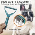 thumbnail image 5 of Cepillo para perros y gatos para quitar y quitar el pelo, cepillo de doble cara, peine rastrillo para perros y gatos de pelo largo y corto, verde, 5 of 5
