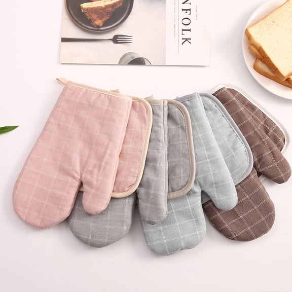 Odenmar-2 Set Oven Mitt and Pot Holder Set, Heat Resistant Kitchen Glove and Hot Pad for Cooking and Baking