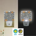 thumbnail image 2 of Yayeee LED Night Light for The Home Plug in With Light Sensors 2 Pack, Gray Halloween Dancing, 2 of 6
