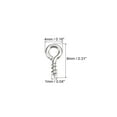 thumbnail image 2 of 200uds tornillo ojo Unique Bargains Autorroscante 4x8x1mm Níquel plata, 2 of 5