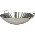 thumbnail image 2 of HH - 50 cm Wok/Karahi SS (2 Loop Handles) - Single Pack - Perfect for Stir-Frying, Deep-Frying, and More - Durable Stainless Steel Construction (1ct), 2 of 4