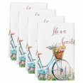 thumbnail image 2 of Spring Kitchen Towels Set of 4, Farmhouse Bicycle Botanical Floral Flowers Absorbent Dish Towels for Kitchen, Microfiber Hand Towel, Quick Drying Tea Towel for Cleaning Decorative Dishcloths, 2 of 7