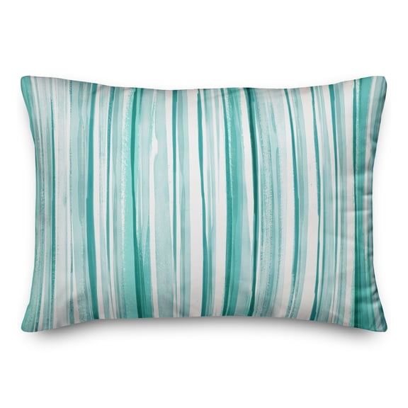 Creative Products Painterly Stripes Coral 14x20 Indoor / Outdoor Pillow