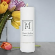 Personalized Wedding Unity Candle - Personalized 3"x 9" Candle