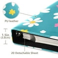 thumbnail image 3 of FORMRS 3 Ring Photo Album 4"x6" Self Adhesive Large Capacity PU Leather Cover, Small Daisy, 3 of 8