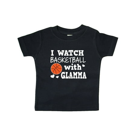 

Inktastic I Watch Basketball with Glamma Gift Baby Boy T-Shirt
