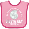 thumbnail image 3 of Inktastic Siesta Key Florida Beach Vacation Boys or Girls Baby Bib, 3 of 4