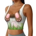 thumbnail image 2 of Balery Brown Bunny Sujetadores deportivos con espalda cruzada para mujer, acolchados, sin costuras, de alto impacto, ideales para yoga, gimnasio, entrenamiento y fitness.-Medium, 2 of 8