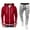 Red, variant on Aofany Men's Tracksuit 2 Pieces Set Full Zip Hoodie Sweatsuits Casual Long Sleeve Jackets and Drawstring Sweatpants Athletic Jogging Suits Sports Outfits