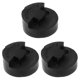 thumbnail image 4 of WORGEOUS 3 UNIDS PRÁCTICA DE VIOLÍN DE CABEZO MUTES REDONDO VIOLIN MUSTES PRÁCTICA SILENCIADORES (NEGRO), 4 of 7
