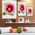 thumbnail image 3 of Poppy avec Éclaboussures Aquarelle Verte - Impression sur Toile Florale, 3 of 4
