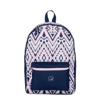 Details about   Ivory Ella 17.5"Backpack w/ Padded Shoulder Straps Pink/Blue Diamond Mosaic