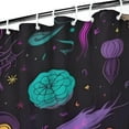 thumbnail image 3 of Psychedelic Halloween Pattern Shower Curtain 36"x72" ,Bathroom Decorative Shower Curtains Set with 12 Hooks,Modern Waterproof Washable Shower Curtain, 3 of 6
