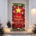 thumbnail image 6 of Ouuluon Festive Christmas Door Cover, 35X71 inch Front Door Cover for Door Wall Holiday Party Decoration, 6 of 7