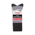 thumbnail image 6 of Wrangler Men’s Warmest Lodge Socks, Heavyweight Boot Socks, 4 Pack, 6 of 7