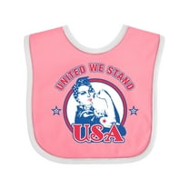 Inktastic Rosie Riveter United USA Girls Baby Bib