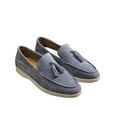 thumbnail image 4 of Willtoo Women's Suede Loafers with Tassels – Slip-On Dress Shoes for Casual– Fashionable & Comfortable Dark Gray, 4 of 5