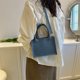 thumbnail image 2 of Bolso de mujer PU cuero patrón de piedra Satchel bolsos bandolera (azul) Ndcxsfigh Para Estrenar, 2 of 2
