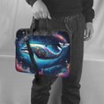 thumbnail image 5 of Lsque Vintage Colorful Patterned Dolphin Pattern Laptop Bag – Portable & Slim Single-Shoulder Computer Case with Adjustable Strap, Protective, Lightweight for 13”/14”/15.6” Laptops, 5 of 8