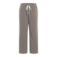 thumbnail image 3 of GHSOHS Mens Casual Cargo Sweatpants Fleece Lined Joggers Pants High Waisted Drawstring Relaxed Fit Cargo Sweat Pants Sports Trousers, 3 of 6