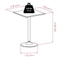 thumbnail image 2 of 20522 Winsome Obsidian Square Dining Table in Black Finish, 2 of 3