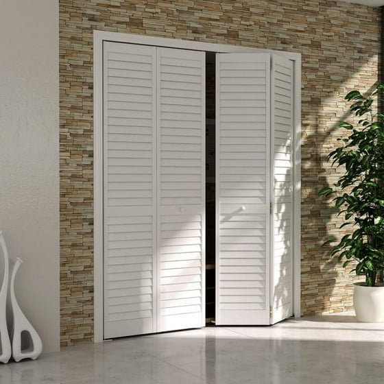 Kimberly Bay Plantation Louver Panel Wood Bi Fold Door