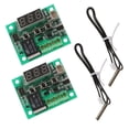 thumbnail image 1 of Módulo de sensor de interruptor de control de temperatura de termostato digital de 2 piezas 12V Cola Sensor de termostato digital, 1 of 8