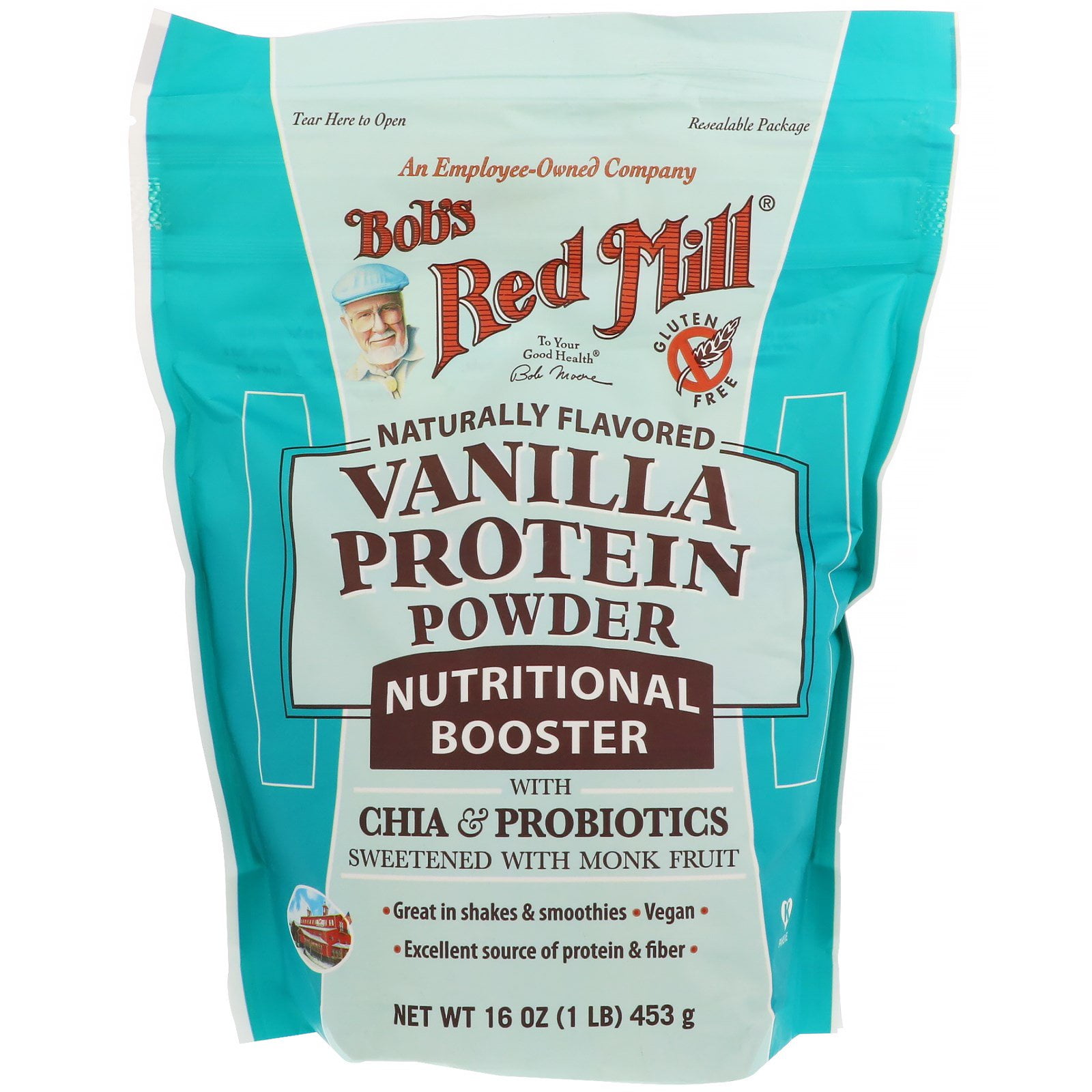 Bob's Red Mill Vanilla Protein Powder Nutritional Booster 16 oz