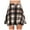 A Khaki, variant on Plaid Skirt Women Knee Length Wool Bodycon Pencil Skirt Fall Winter Relaxed Fit High Waisted Tartan Skirt Orange M