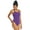 Bright Purple, variant on HydroLast Solid Thin Strap One Piece Swimsuit, High Cut, Unpadded, Athletic (Women’s)