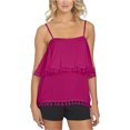 thumbnail image 1 of Blusa de punto 1.STATE con ribete de borlas para mujer rosa grande Tejer, 1 of 1