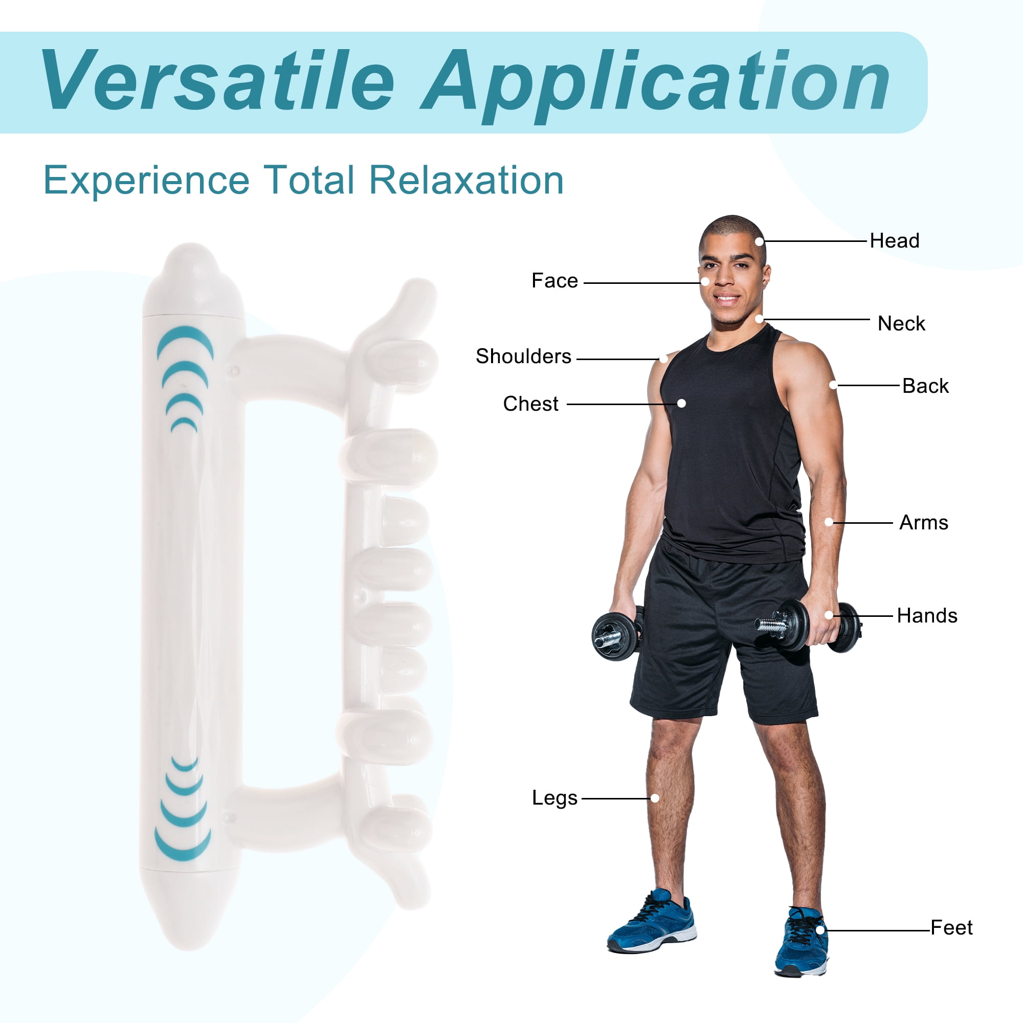 Unique Bargains Fascia Massage Tool Release for Neck and Legs