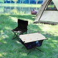 thumbnail image 5 of Falling Leaves Pattern Galaxy Pine Tree Xmas Painting Christmas Kids Camping Tables Folding Table for Children 23.6x15.7in 600D Oxford Fabric 110lb Capacity, 5 of 7
