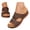 Coffee, variant on Dakaela Orthopedic Sandals Women Comfortable Dressy Summer Slip on Slides Arch Support Low Wedges Outdoor Beach Walking Shoes Black Size 6