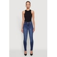 thumbnail image 2 of Womens WAX Whiskered Rolled Cuff Skinny Jeans, 2 of 5
