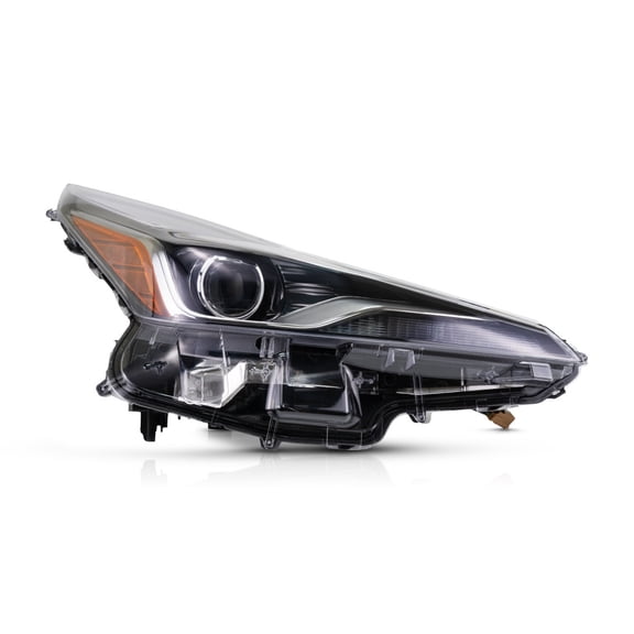 KarParts360 For Toyota Prius 2019 2020 2021 2022 Headlight Passenger Side | LED | Clear Lens | Black Housing | With Projector | LED High/Low Beam | Replacement For TO2503282 | 81140-47A00, 114-10797A