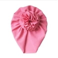 thumbnail image 1 of Wangsaura Infant Flower Hedging Cap Wild Baby Sun Flower Pleated Turban Hat, 1 of 3