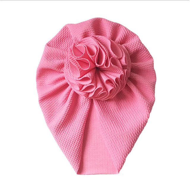 Wangsaura Infant Flower Hedging Cap Wild Baby Sun Flower Pleated Turban Hat