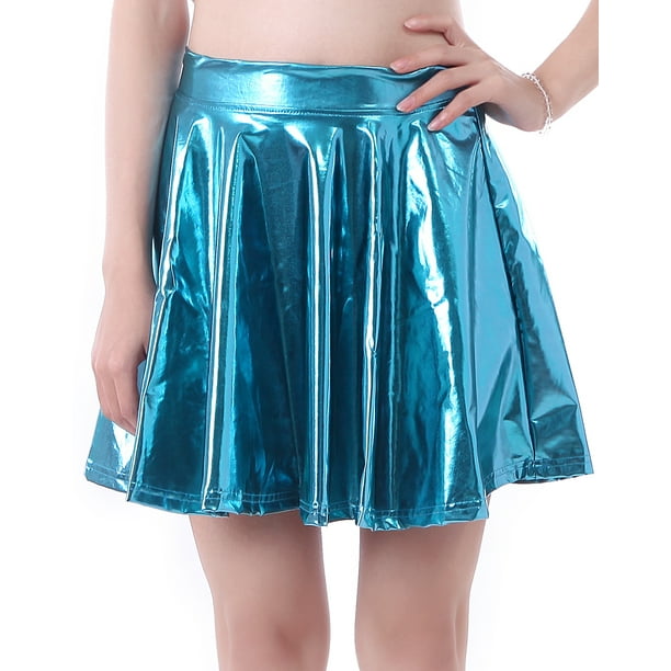 Plus size top teal skater skirt