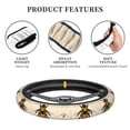 thumbnail image 5 of Yiaed Honey Bee Steering Wheel Cover,Universal 15 Inch Anti Slip Steering Wheel Protector Car Accessories Interior for Auto Truck SUV, 5 of 5
