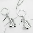 thumbnail image 5 of SPRING PARK 3 in 1 Fashion Hairdresser Hair Dryer Scissor Comb Charm Pendant Keychain, 5 of 7