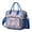 Blue-24, variant on Retro Floral Paisley Lunch Box - Large Leakproof Cooler Bag with Multi-Pocket Design, Stylish & Practical for Work & Gym