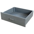 thumbnail image 4 of Grey Blue Outdoor Potting Bench Table with Hutch - 64.9" Kitchen Island, 4 of 4