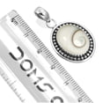 thumbnail image 2 of 925 Sterling Silver Women Jewelry Natural Shiva Eye Pendant, 2 of 4